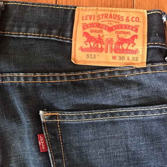 Men’s Levi 513 W30 L32 Dark Blue Wash Jeans - Picture 5 of 6